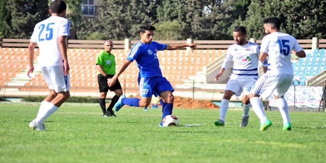 الطليعة يتعادل مع النواعير وتشرين يستعيد توازنه في الدوري السوري الممتاز لكرة القدم