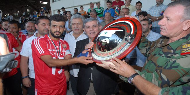 الجيش يتوج ببطولة الدوري الممتاز لكرة القدم وجبلة والفتوة يلحقان بالجزيرة والحرية إلى الدرجة الأولى