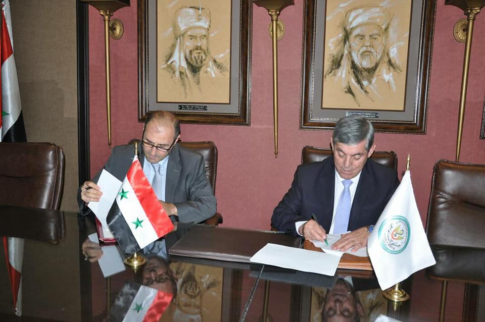 اتفاقية تعاون بين الاتحاد الرياضي العام ومشفى الأسد الجامعي