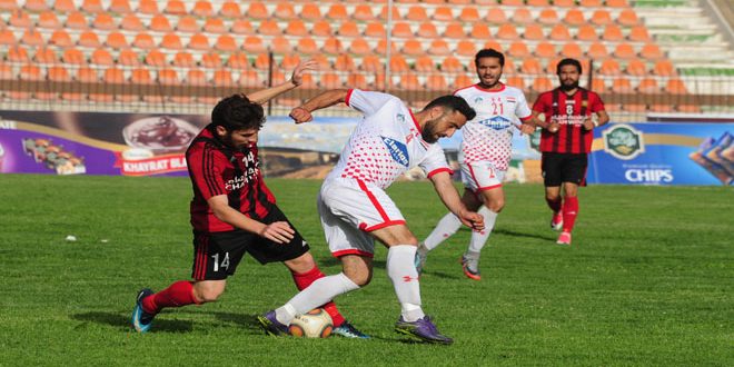 التعادل الإيجابي يسيطر على مباراة الجيش وحرفيي حلب